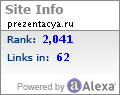 Alexa Certified Traffic Ranking for prezentacya.ru